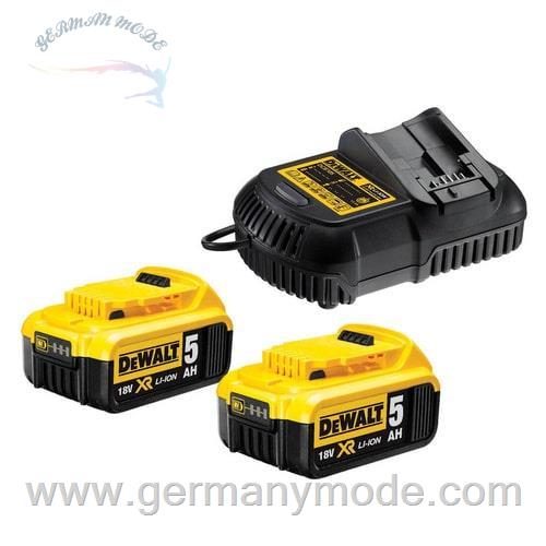 شارژر و باطری دیوالت آمریکا DeWalt Starter-Kit 2 x 5,0 Ah Akkus DCB115P2