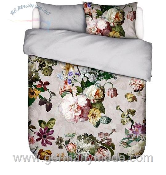 رو تختی اسنزا هلند Essenza Wendebettwäsche Fleur, Essenza, mit Blüten grey