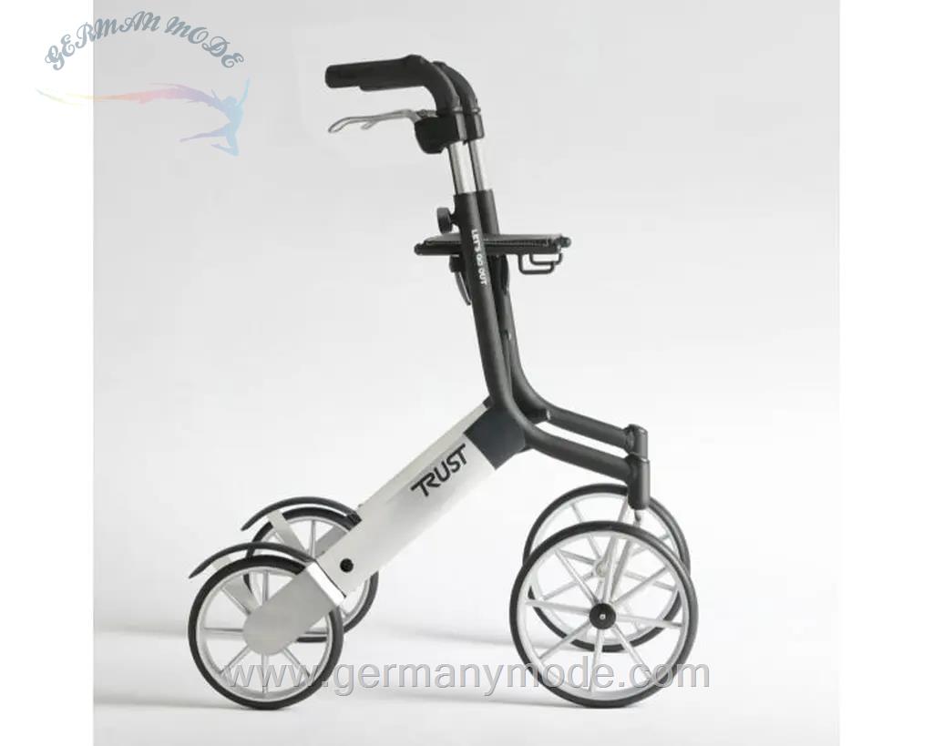 واکر ویلچر رولاتور تاشو تراست Trust Care Outdoor Rollator Lets Go Out schwarz/silber