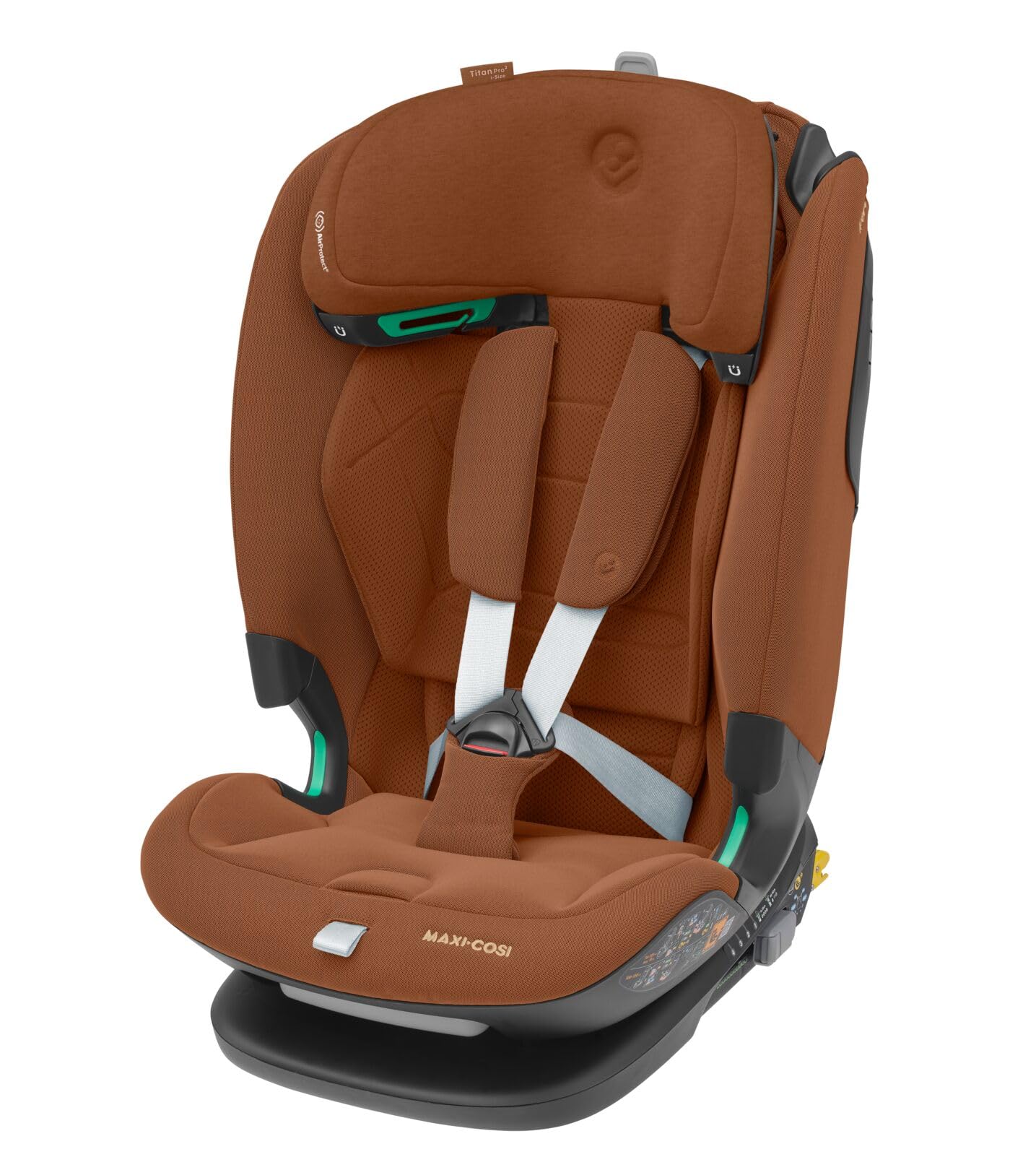 صندلی ماشین کودک مکسی کوزی آلمان Maxi-Cosi Titan Pro² i-Size، 76-150 سانتی متر، 15 ماه تا 12 سال، محافظ ضربه جانبی G-CELL، مهار آسان، ClimaFlow، بالشتک ایمنی AirProtect، 4 حالت درازکش، Terra معتبر