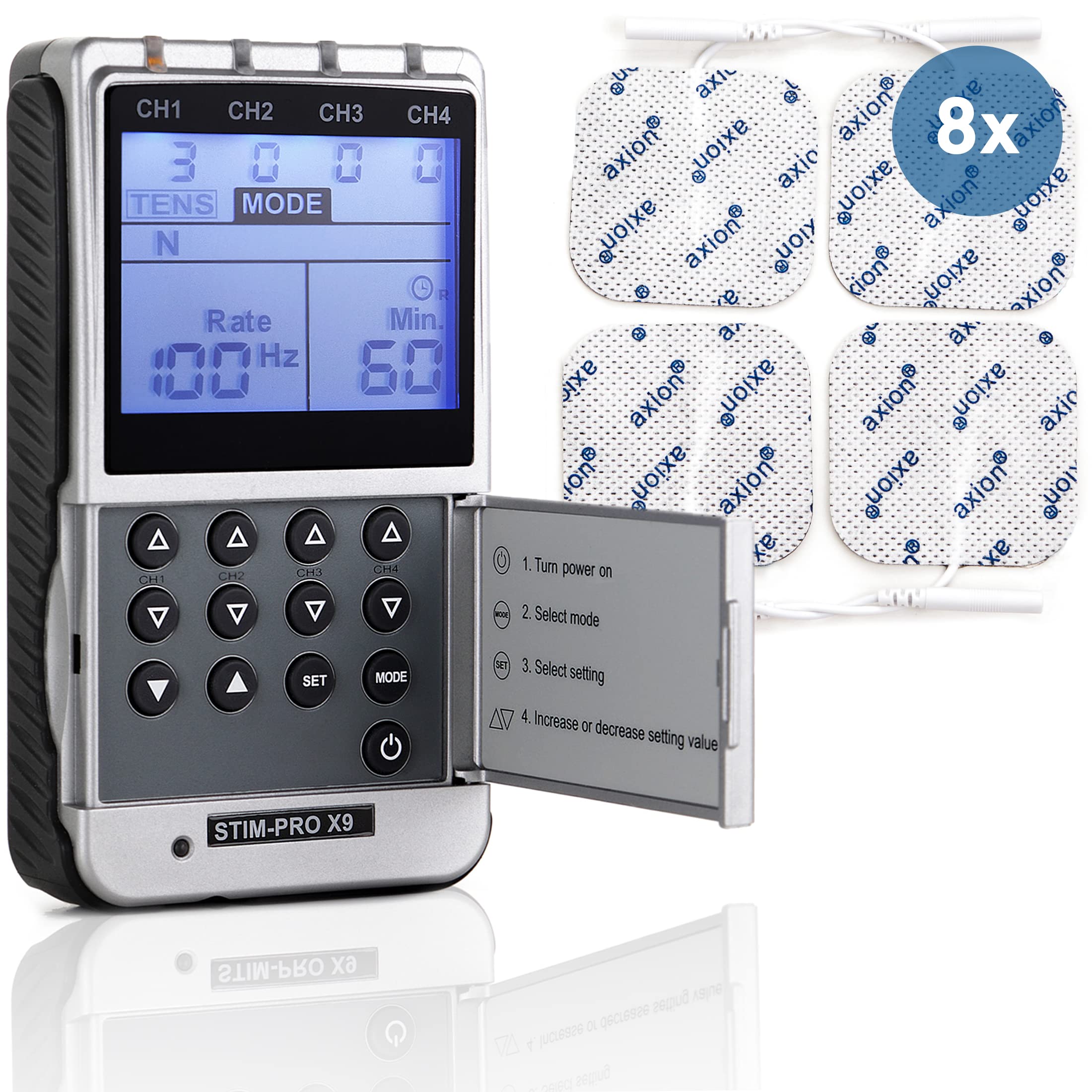 خرید از آمازون - دستگاه ترکیبی 4 کاناله اکسیون TENS EMS STIM-PRO