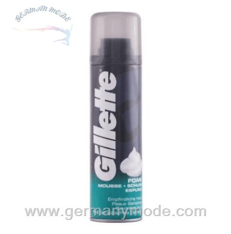 فوم اصلاح 200 میل صورت آقایان مناسب پوست های حساس ژیلت آمریکا Gillette Foam Sensitive Skin (200 ml)