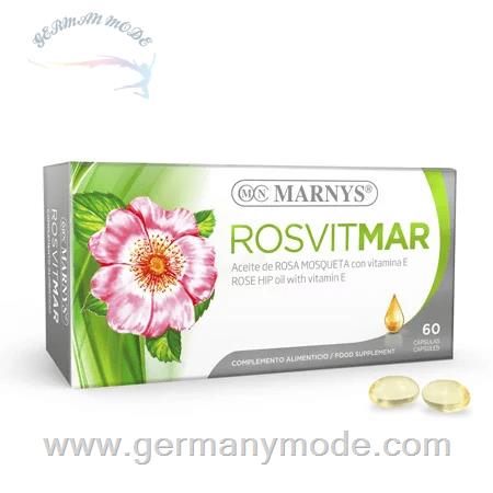کپسول روغن گل سرخ حاوی ویتامین E مارنیس اسپانیا MARNYS Rosvitmar Rosehip oil capsules MN428
