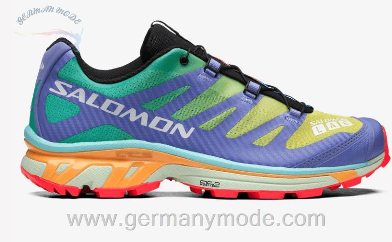 کتانی اسپرت مردانه زنانه سالامون فرانسه SALOMON XT-4 Sportliche Schuhe Unisex Evening Primrose / Mint Leaf / Lolite /