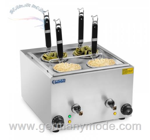 دستگاه پاستاپز 4 سبد برقی صنعتی رویال کترینگ Royal Catering Nudelkocher mit 4 Körben 4250928686855 (RCNK-4)