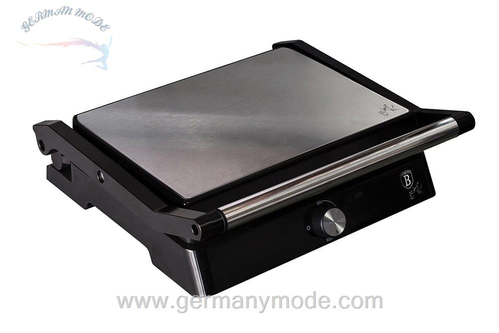 کباب پز برقی برلینگر هاوس مجارستان BERLINGER HAUS ELECTRIC GRILL WITH OIL DRIP PAN BH/9136 STAINLESS STEEL