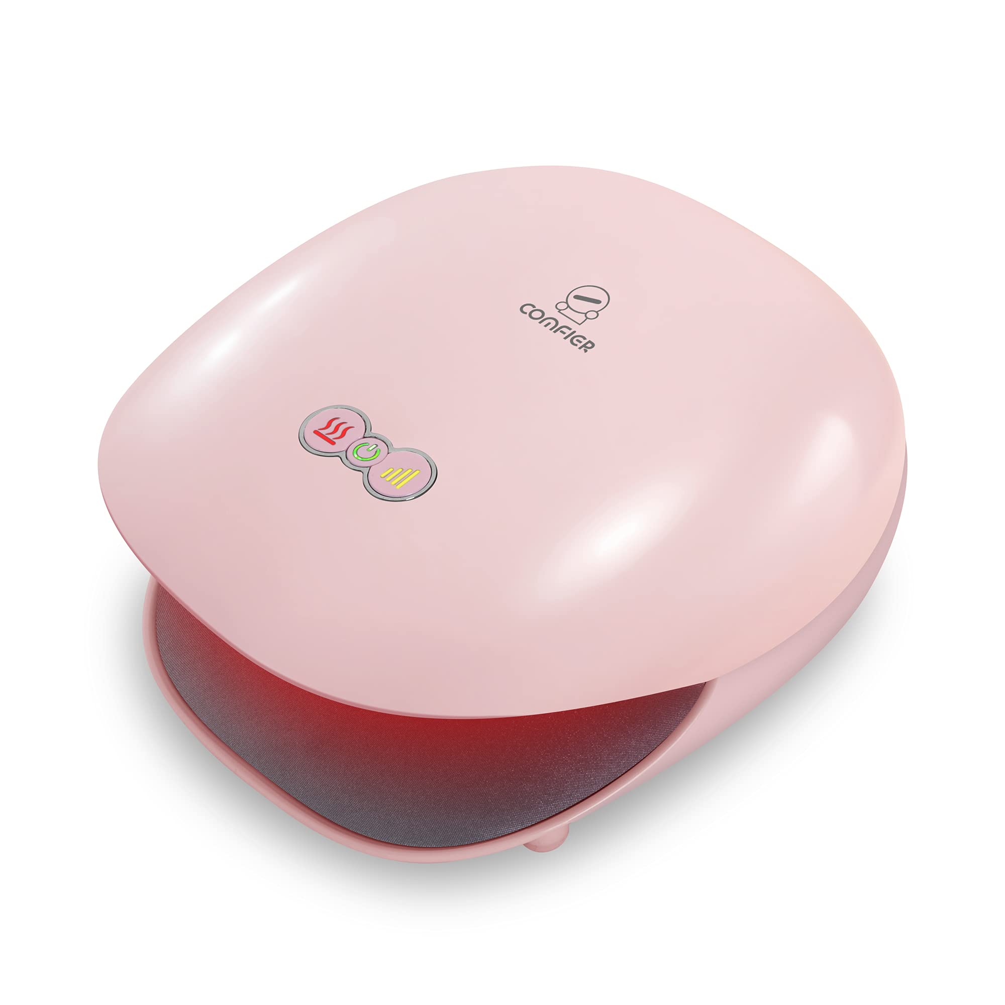 خرید از آمازون - ماساژور دستی شارژی Comfier با گرما، ماساژور انگشتی با 3 سطح فشرده سازی و گرمایش، دستگاه ماساژور دستی برای کف دست، تونل کارپال، هدایای ایده آل برای زنان یا مردان صورتی
