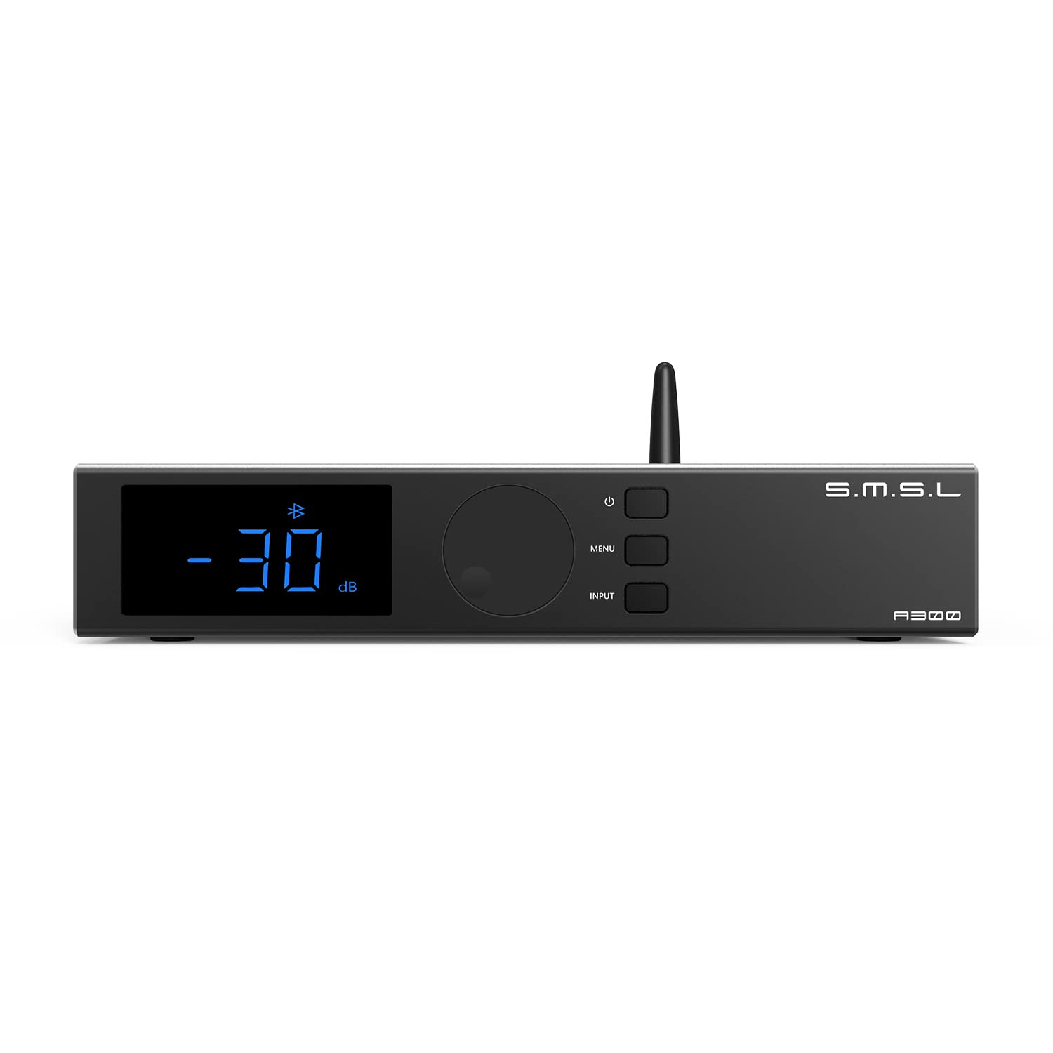 خرید از آمازون - تقویت کننده برق دیجیتال SMSL a300 حالت BTL Hi-Res Bluetooth 5.0 با کنترل از راه دور با 165 Wx2(4Ω)/85Wx2(8Ω) برای بلندگوی غیرفعال در خانه در فضای باز/ساب ووفر باس فعال (مشکی)