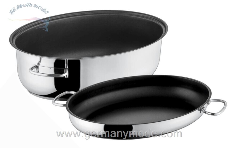 تابه 8.5 لیتری برندس آلمان Berndes Bräter mit Edelstahldeckel oval