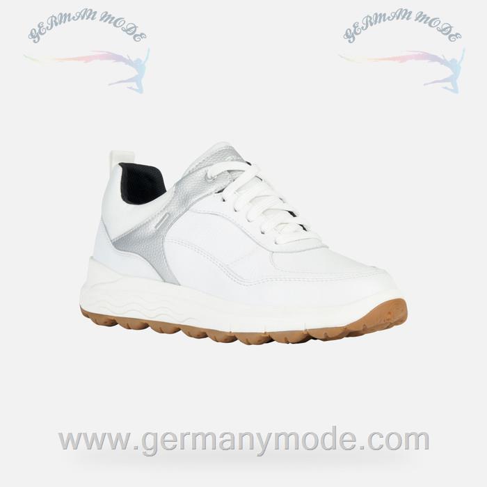 کتانی زنانه جی اوکس ایتالیا GEOX WASSERDICHTE SCHUHE Spherica 4x4 Abx Dame Weiß/Silber