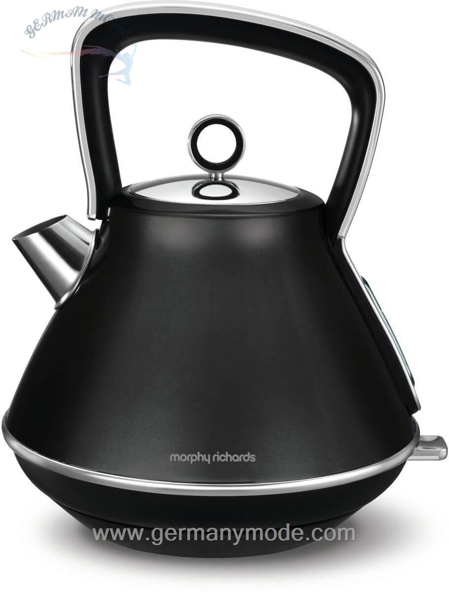 کتری برقی مورفی ریچاردز انگلستان Morphy Richards Evoke 10010 Wasserkocher Pyramide Schwarz