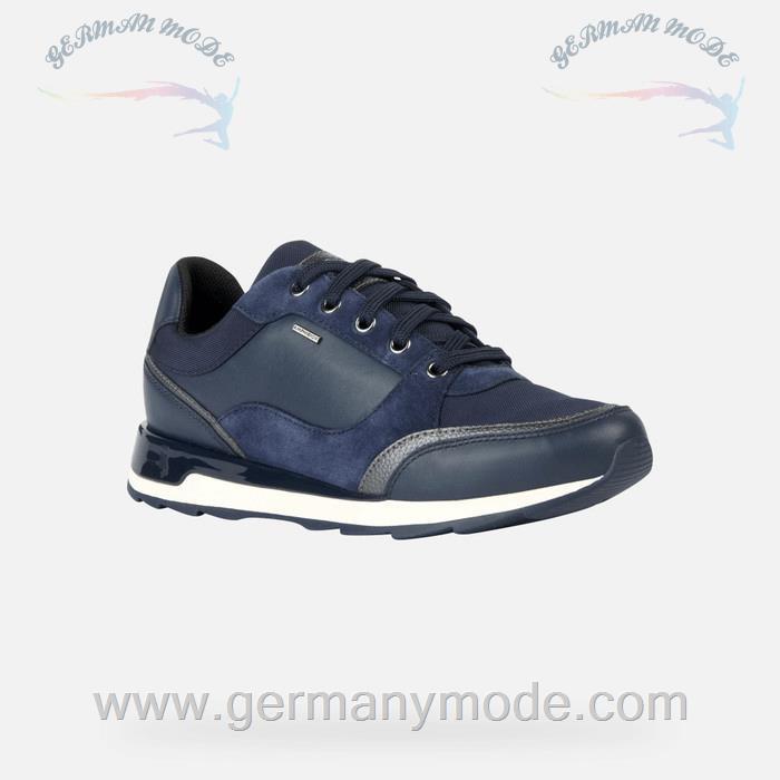 کتانی ورزشی ضد آب زنانه جی اوکس ایتالیا GEOX WASSERDICHTE SCHUHE New Aneko Abx Dame Dunkles Jeansblau
