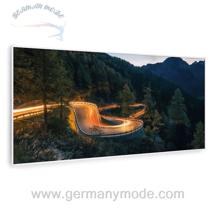 بخاری مادون قرمز هوشمند کلارشتاین آلمان Klarstein Wonderwall Air Art Smart Infrarotheizung Bergstraße weiber Rahmen120 x 60 cm