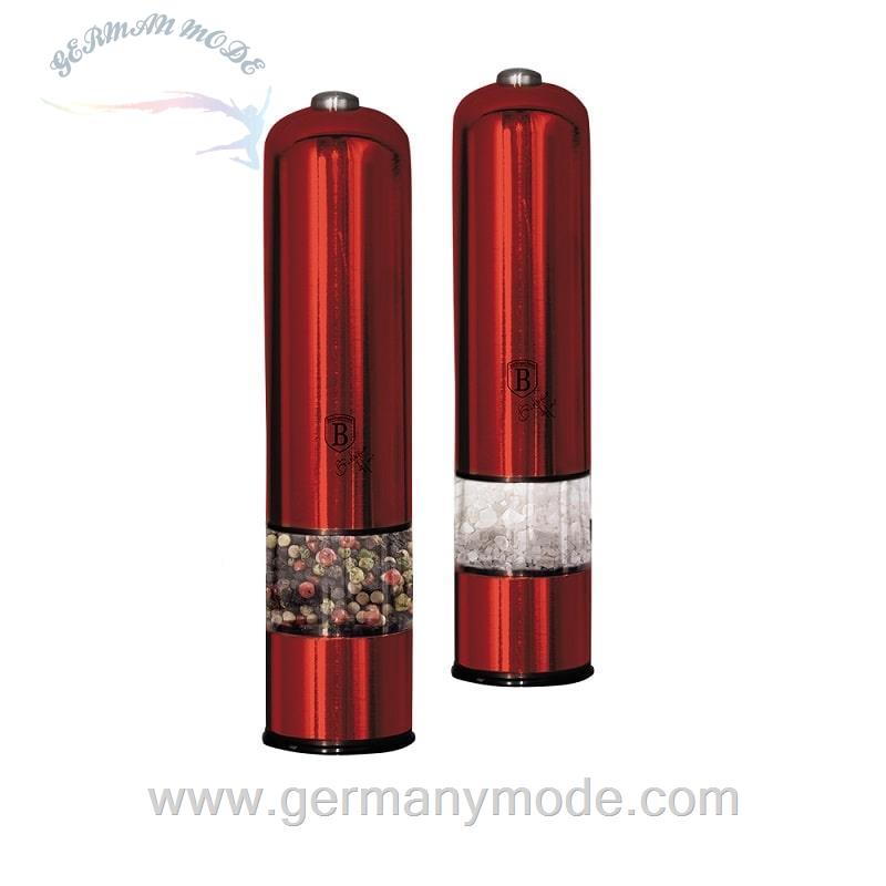 ست آسیاب نمک و فلفل برقی برلینگر هاوس مجارستان Berlinger Haus Electric Salt / Pepper Mill BH/7217 Burgundy Collection