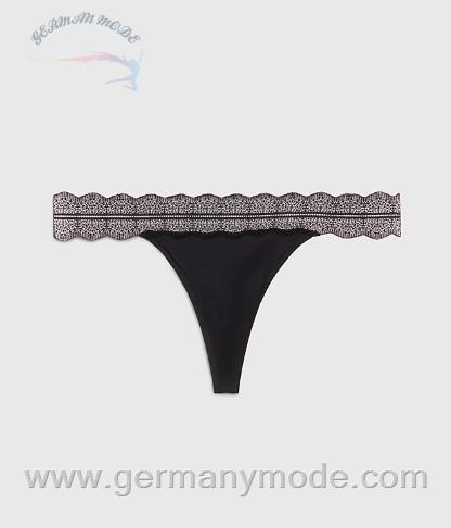 شورت استرینگ زنانه کلوین کلین آمریکا Calvin Klein String Micro Lace Black 000QD3779E001