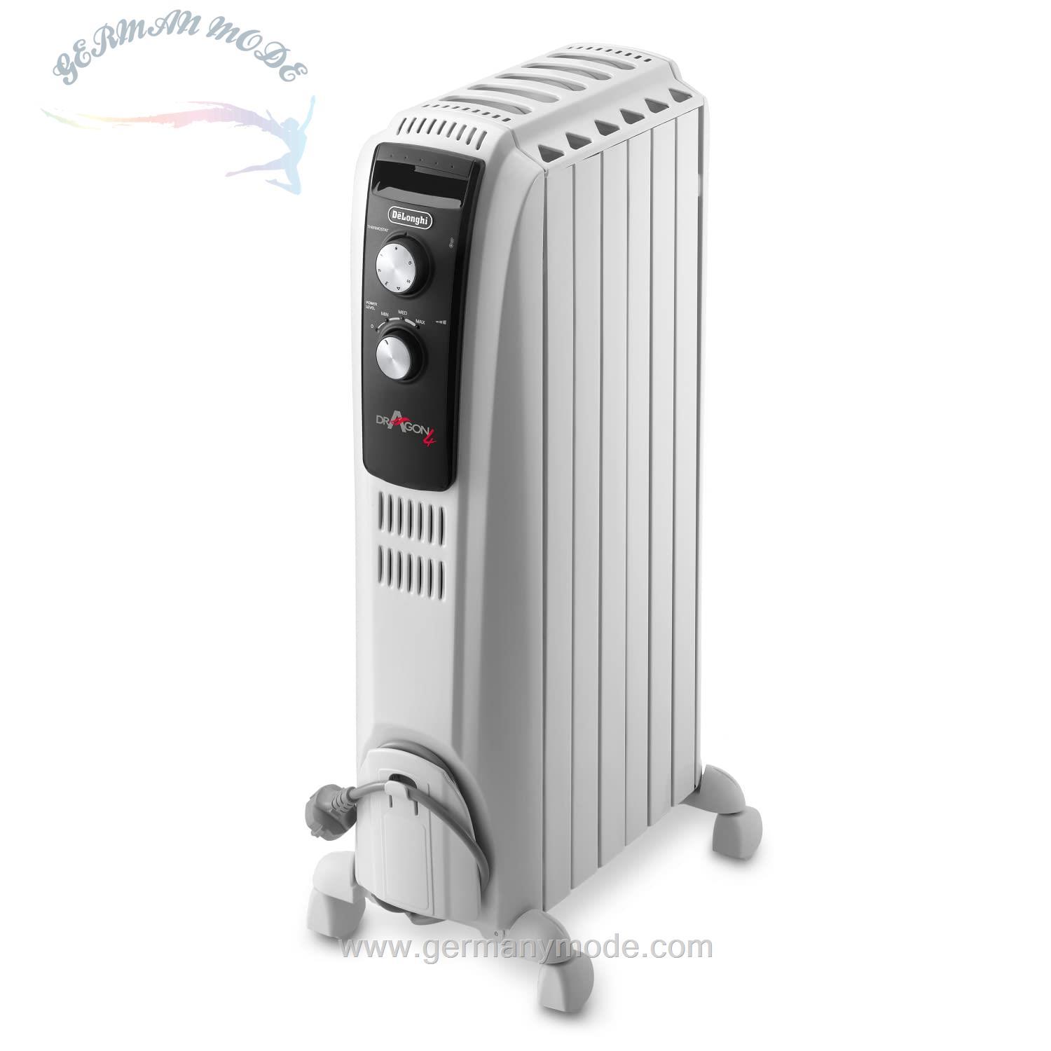 بخاری برقی شوفاژی دلونگی ایتالیا DeLonghi Dragon 4 TRD4 0615 Öl-Radiator 230 V, 50 Herz 1500 Watt