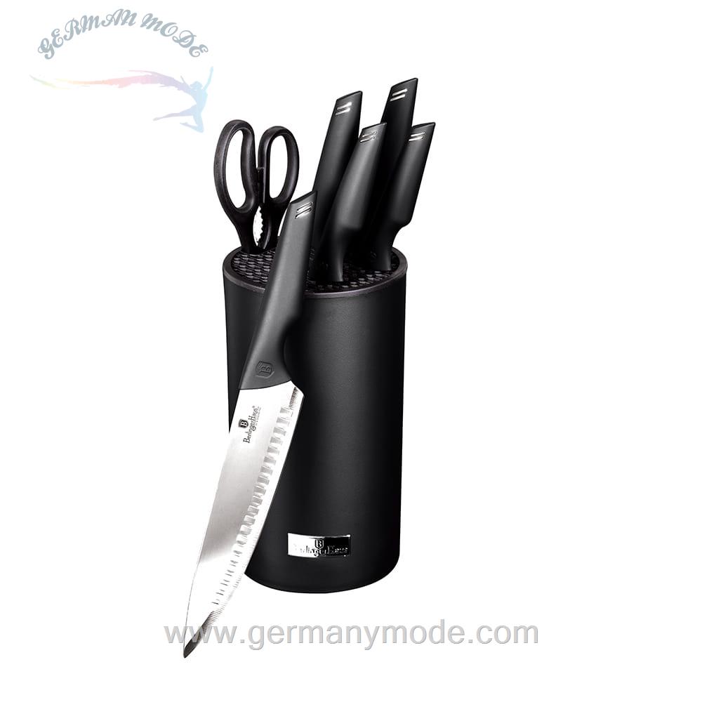 ست چاقو آشپزخانه 7 پارچه برلینگر هاوس مجارستان BERLINGER HAUS KITCHEN KNIFE SET BH 2796 BLACK