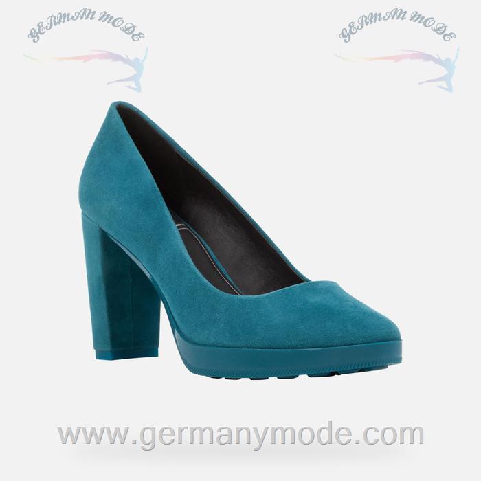 کفش زنانه جی اوکس ایتالیا GEOX PUMPS MIT HOHEM ABSATZ Walk Pleasure 85 Dame Petrol