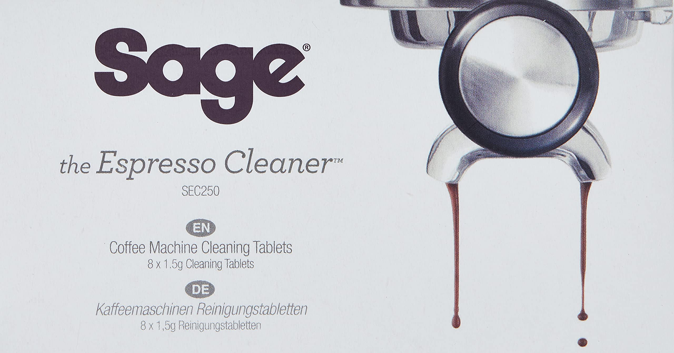 قرص پاک کننده اسپرسو ساز سیج Sage Appliances SEC250 Espresso Cleaning Tablets 8 عددی (بسته 1 عددی) تکی