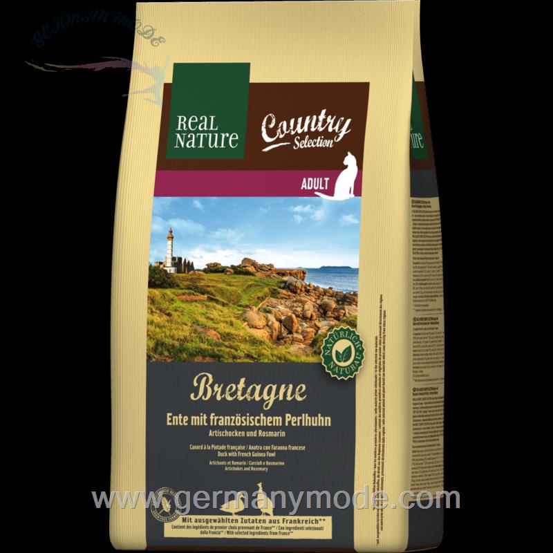 غذا خشک گربه اردک رئال نیچا آلمان REAL NATURE Country Bretagne mit Ente - französischem Perlhuhn mit Artischocken und Rosmarin 2-5kg