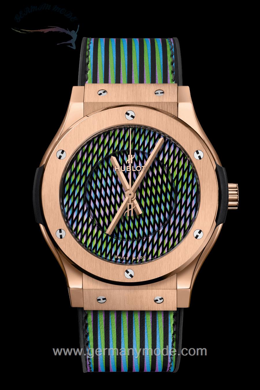 ساعت مچی مردانه هابلوت سوئیس HUBLOT CRUZ DIEZ KING GOLD 45MM