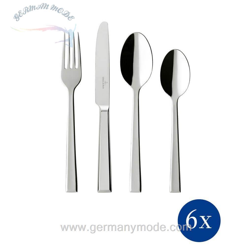 سرویس قاشق چنگال 24 پارچه ویلروی اند باخ آلمان Villeroy - Boch Victor Besteckset 24-teilig