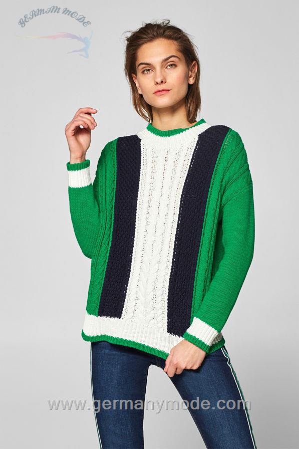 پلیور زنانه اسپریت (آمریکا) Pullover mit Zopfstrukturen aus Baumwoll-Mix