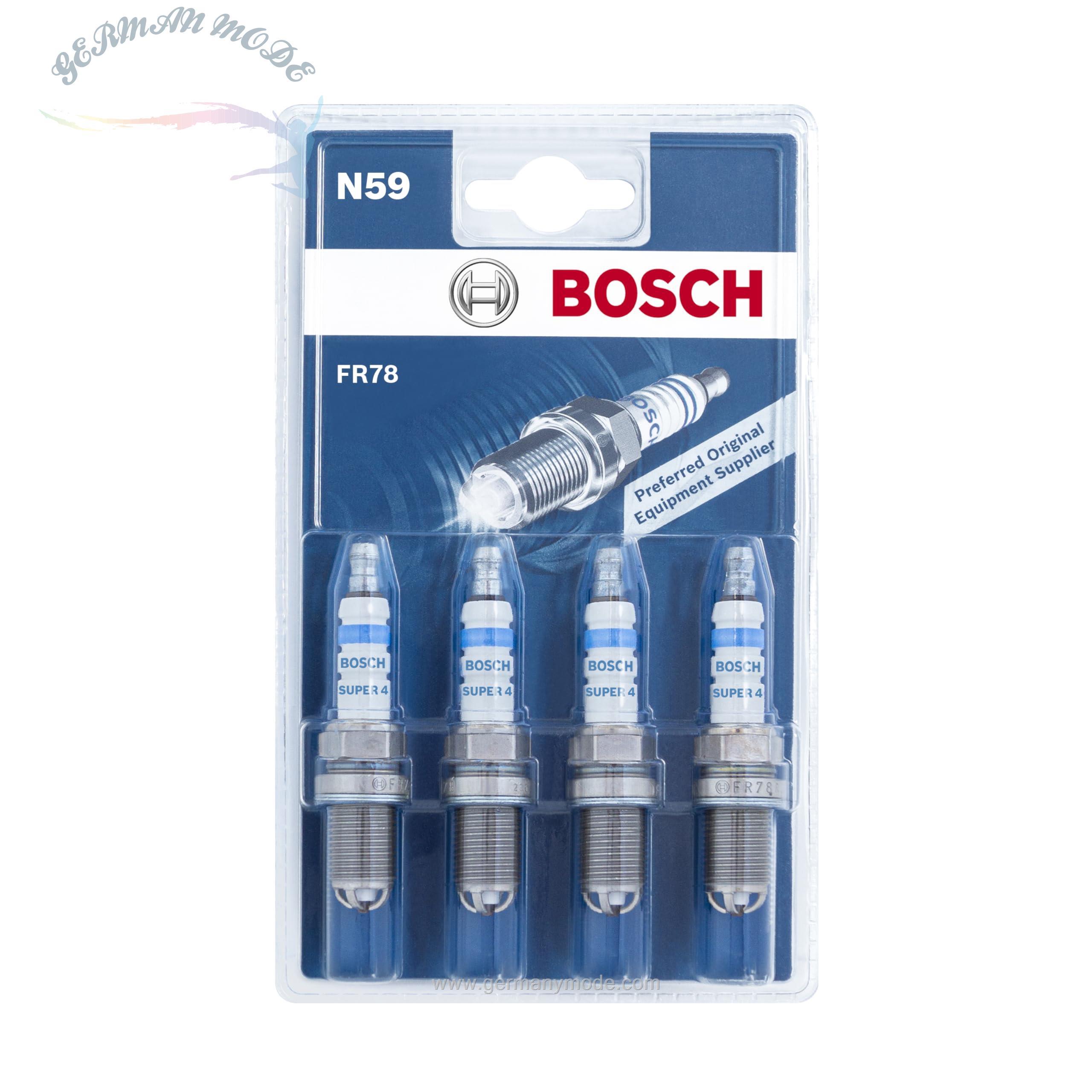 شمع موتور خودرو دوبل ایریدیوم بوش - 1 عدد تاول - مجموعه 4 عددی Bosch YR6KI332S -