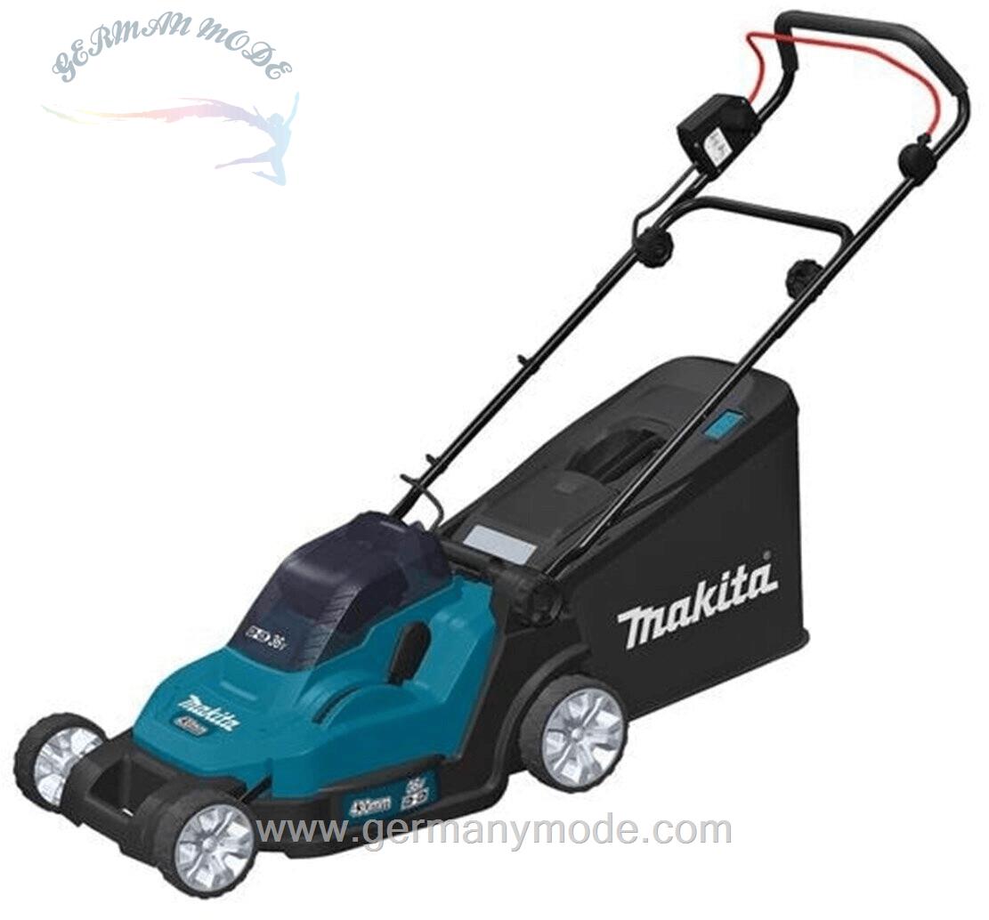 چمن زن شارژی باطری دار ماکیتا Makita DLM432 PT2 (2 x Akku 5,0 Ah und Ladegerät)
