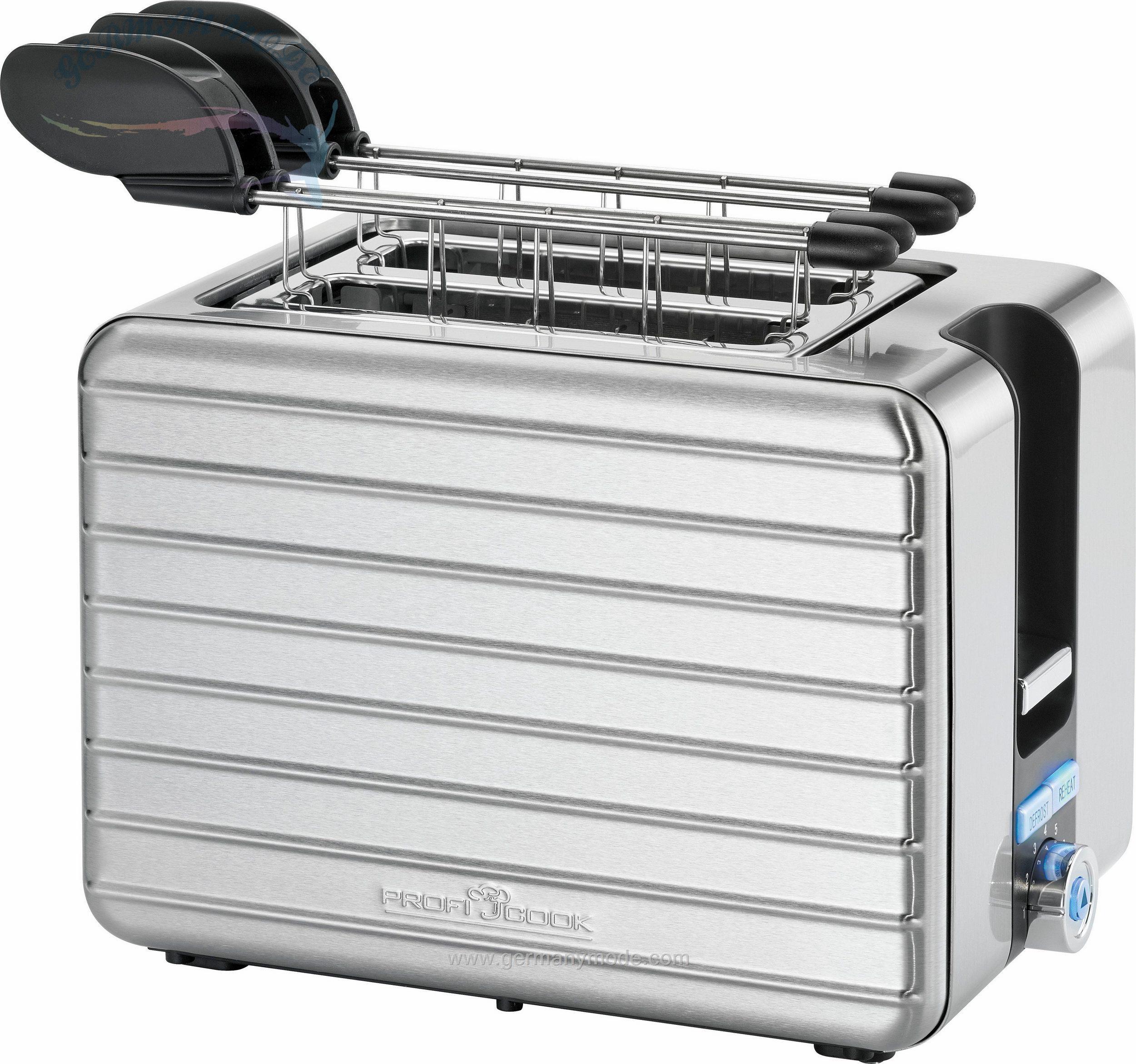 توستر پروفی کوک آلمان ProfiCook Toaster PC-TAZ 1110- 2 kurze Schlitze- für 2 Scheiben-1050 W