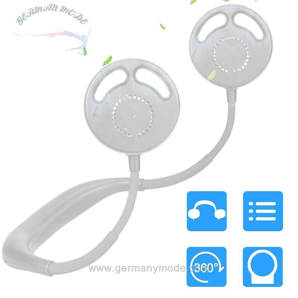 پنکه شارژی گردنی گلدجی GelldG Mini USB-Ventilator Tragbarer Nackenventilator
