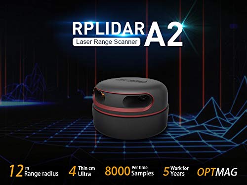 خرید از آمازون - مجموعه اسکنر لیزری Seed Studio RPLiDAR A2M8، 360 درجه، برد 12 متر