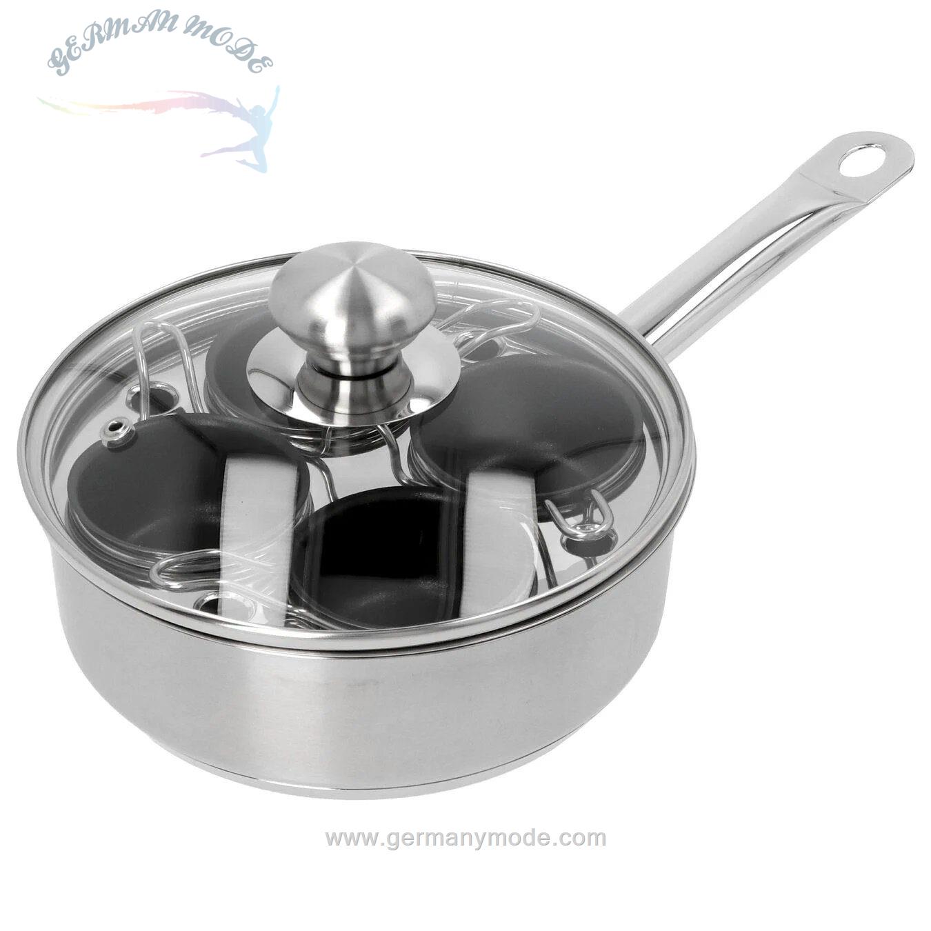 ماهیتابه 16سانت پنج تیکه دمایر بلژیک Demeyere Gourmetpfanne 16 cm 4 Töpfchen