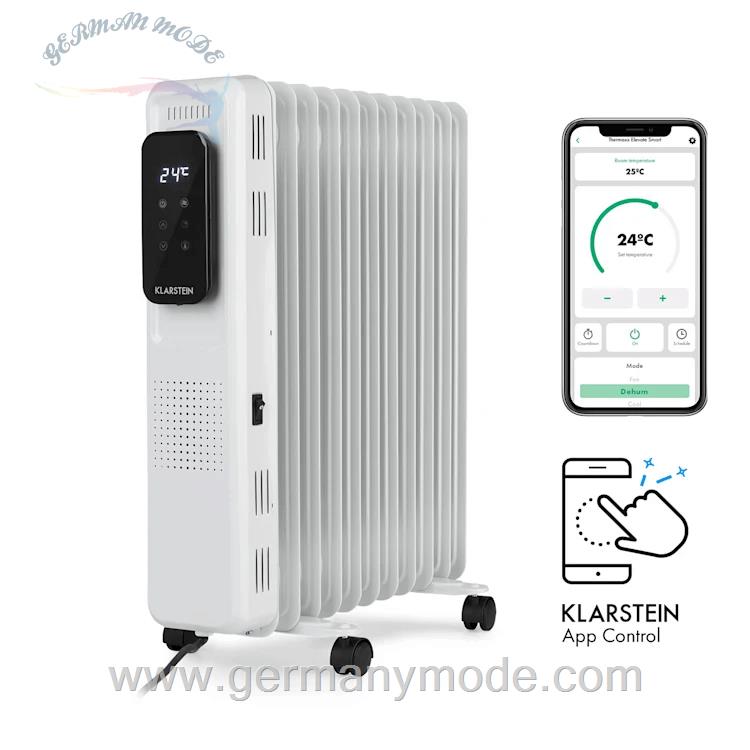 شوفاژ برقی کلارشتاین آلمان Klarstein Thermaxx Elevate Smart Ölradiator Weiß 2720 watt