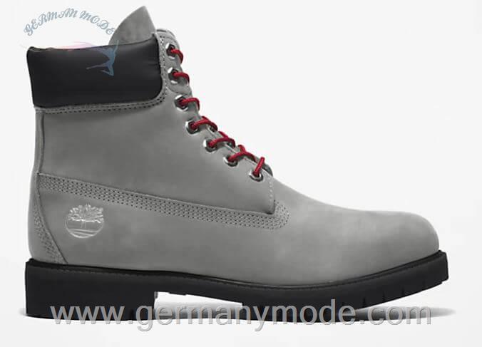 بوت ضد آب مردانه تیمبرلند آمریکا TIMBERLAND PREMIUM 6 INCH BOOT FOR MEN IN GREY RED