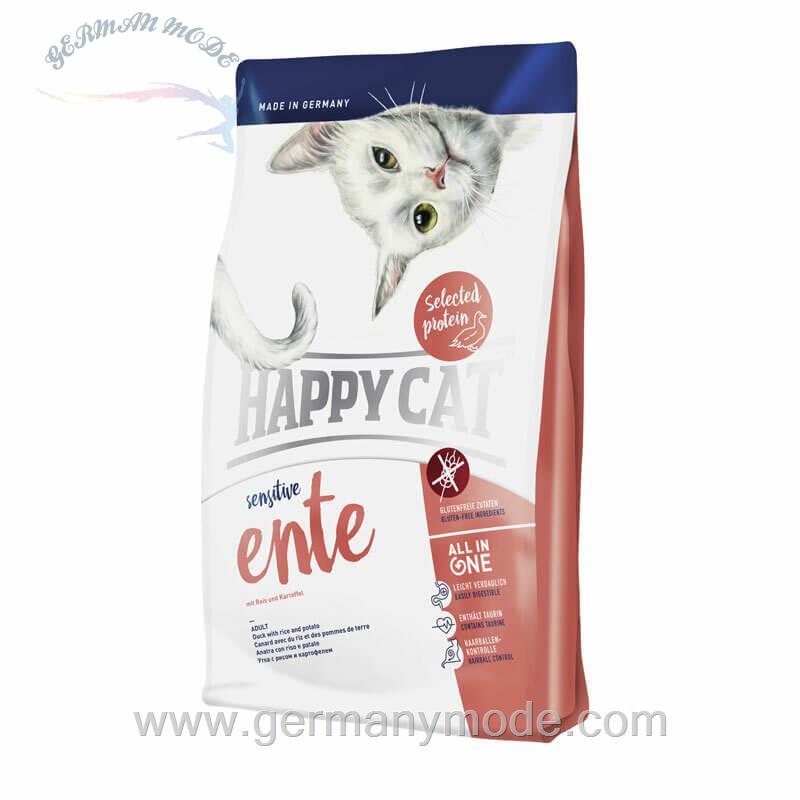 غذا خشک گربه اردک هپی کت آلمان Happy Cat Sensitive Ente 1-4kg