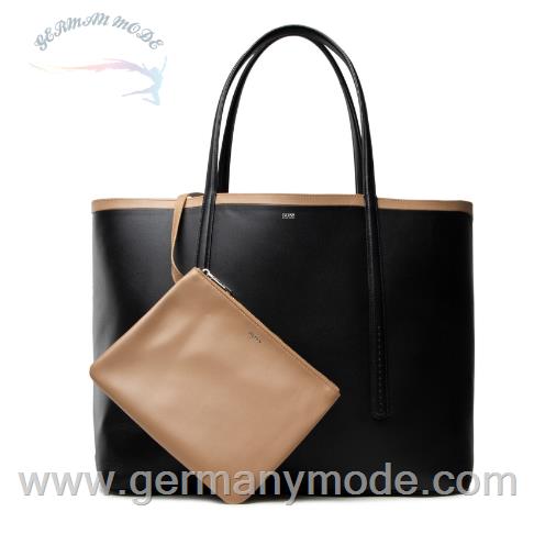 کیف دستی زنانه هوگو باس آلمان Hugo Boss Wendbarer aus Nappaleder mit Reißverschluss-Pouch - Taylor N-U 50455758 Schwarz