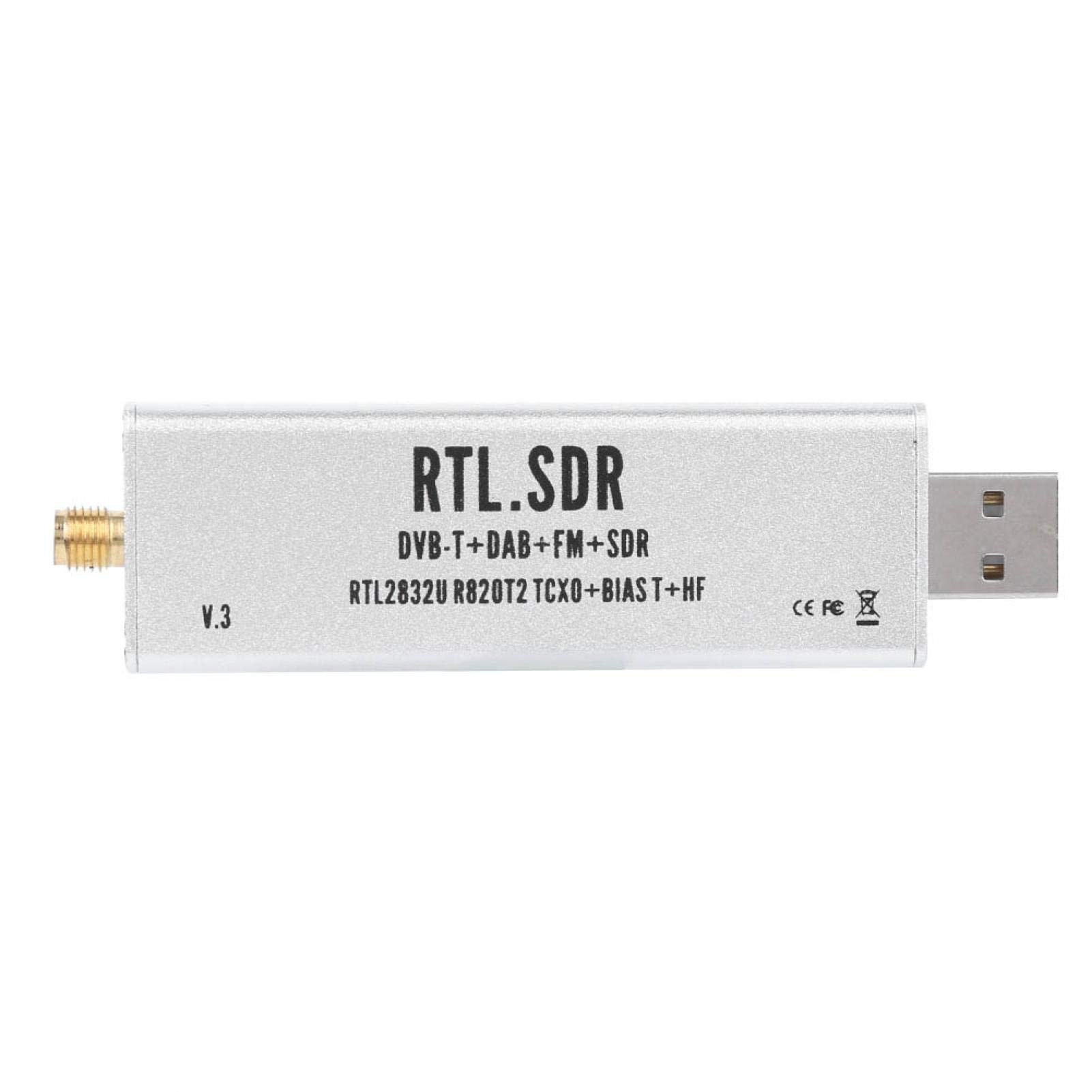 خرید از آمازون - Elprico RTL SDR Stick، گیرنده باند کامل 0.1MHz-1.7GHz RTL SDR سیستم ارتباط رادیویی مبتنی بر نرم افزار رادیو تعریف شده برای XP/Win10/Android