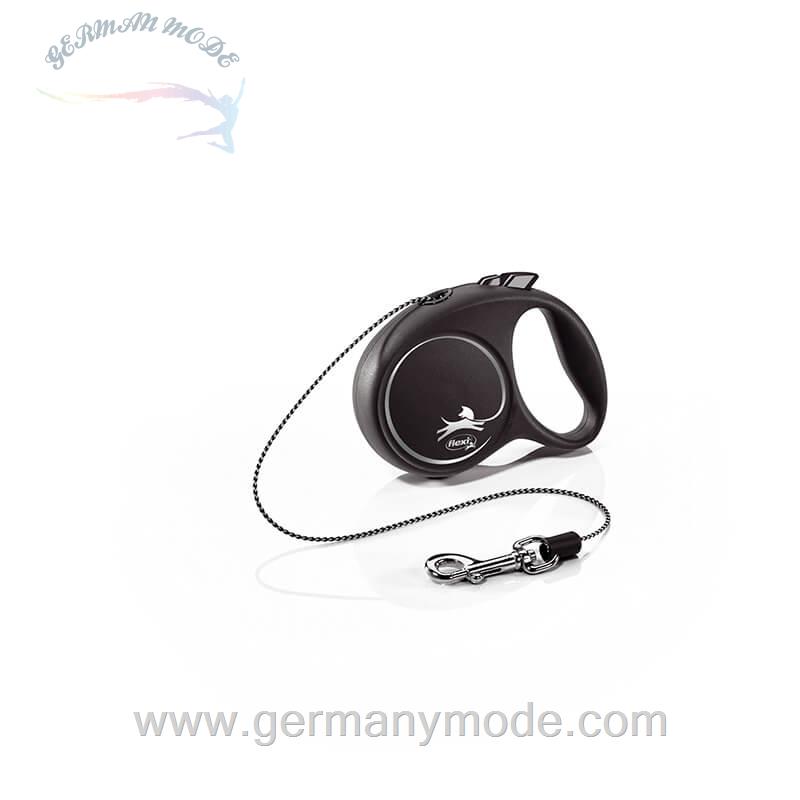 قلاده سگ متری با سیستم ترمز فلکسی آلمان Flexi Black Design Seil Grün Gr- XS- 3m -8kg