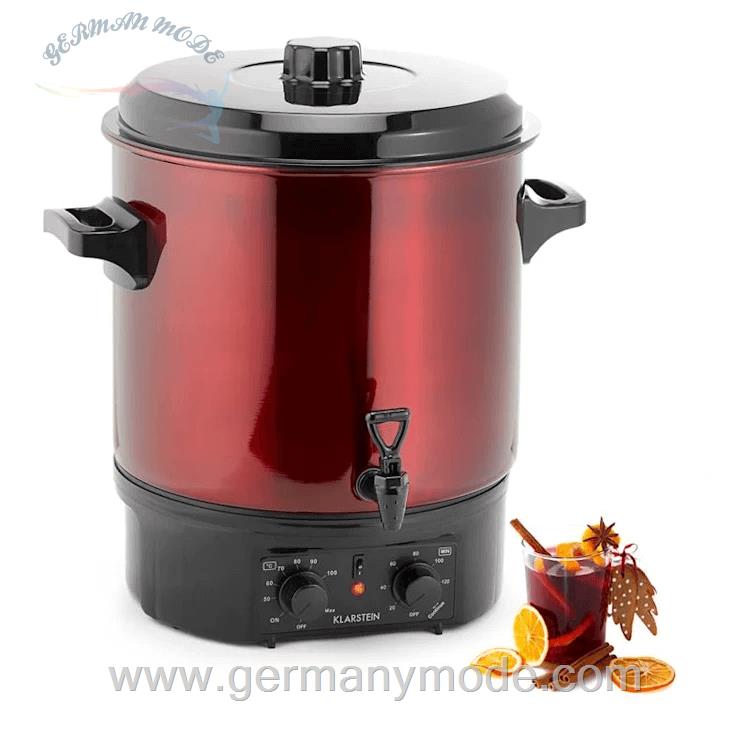 فلاسک غذا و نوشیدنی 27 لیتری کلارشتاین آلمان Klarstein Biggie Einkochautomat Rot 27 Ltr