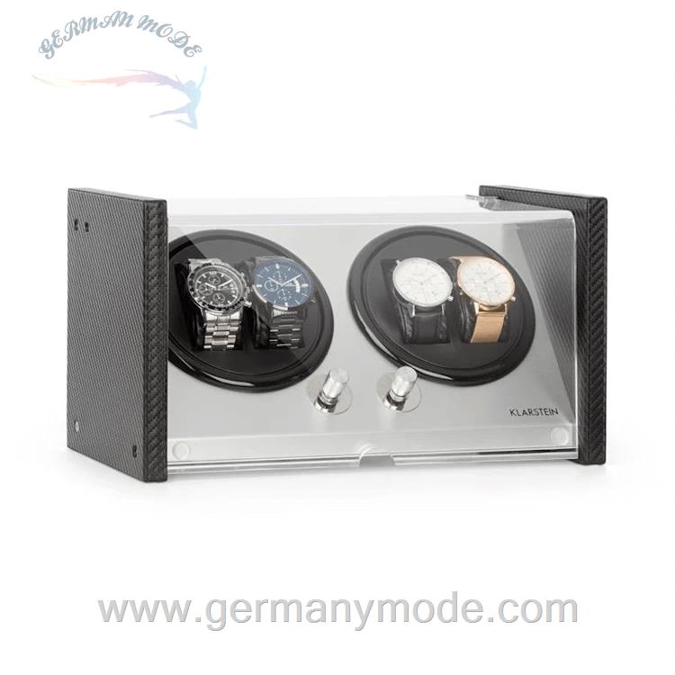 جعبه ساعت مچی و نگهدارنده شارژ اتوماتیک کلارشتاین آلمان Klarstein Tokyo 4 Uhrenbeweger Uhrenbeweger Schwarz