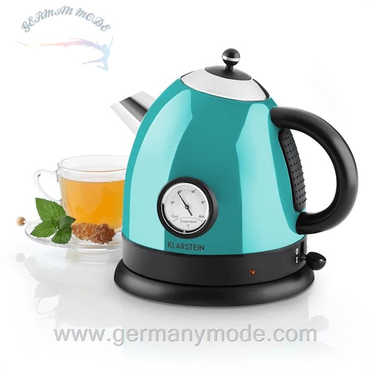 کتری برقی 1.5 لیتری کلارشتاین آلمان Klarstein Aquavita Wasserkocher 2200 watt 1,5 Ltr Blau