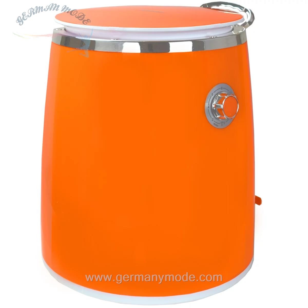 مینی واش کمپینگ سینتروکس آلمان Syntrox Germany Waschmaschine Orebro 3 Kg Schleuder Timer Geräuscharm Farbwahl orange A Ware