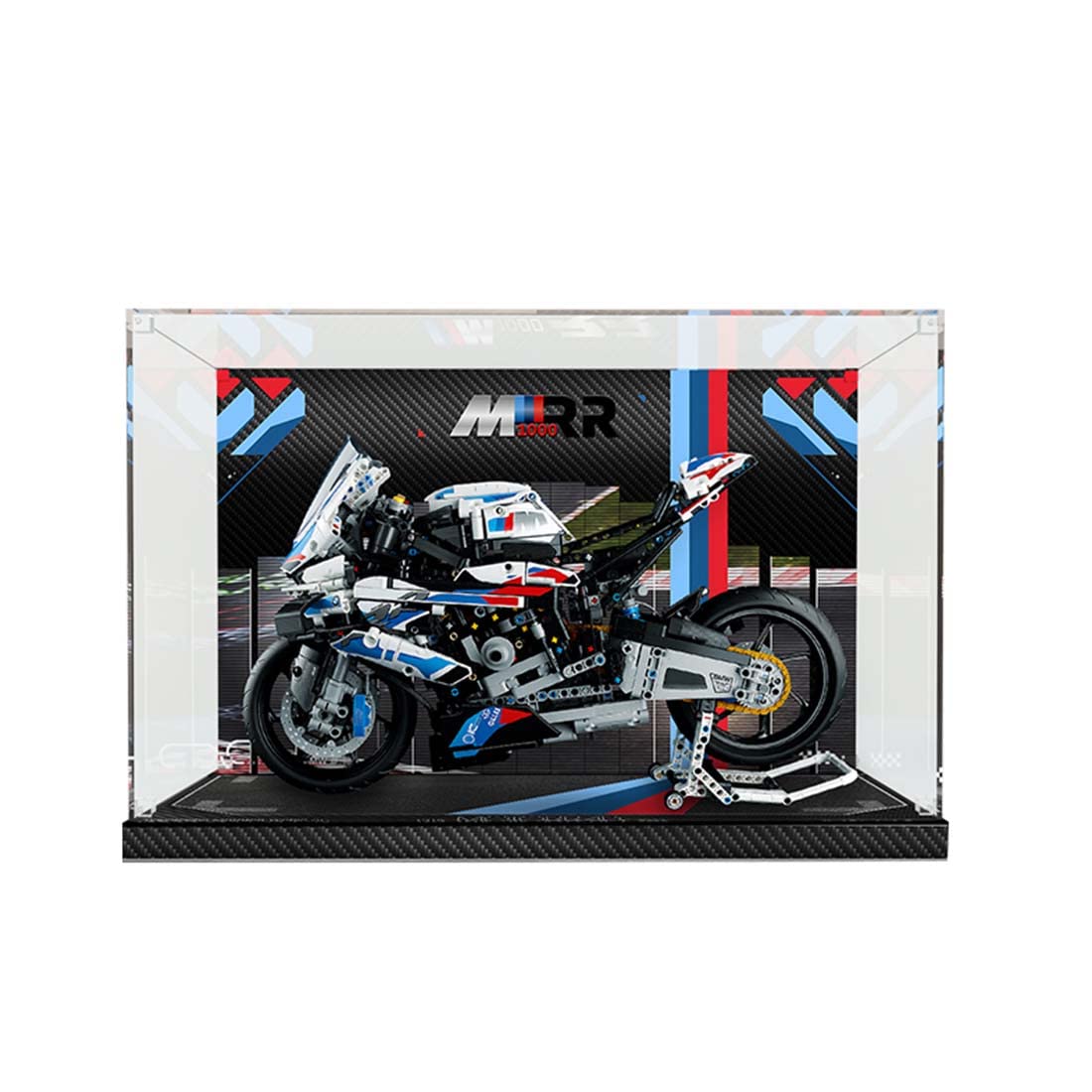 خرید از آمازون - صفحه نمایش TopBrixx برای Lego Technik BMW M 1000 RR 42130، ویترین اکریلیک 3 میلی متری برای Lego 42130 (مدل Lego شامل نمی شود)