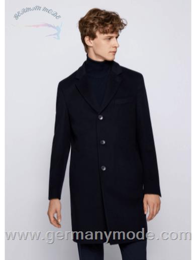 پالتو مردانه هوگو باس آلمان 2 BOSS HUGO SLIM-FIT MANTEL AUS SCHURWOLLE MIT KASCHMIR