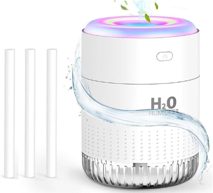 دستگاه خوشبو کننده هوا SZO Humidifier Mini Humidifier Indoor Humidifier با نور LED، عملکرد خاموش شدن خودکار و دو حالت مه مناسب برای استفاده در اتومبیل، اتاق خواب و ادارات