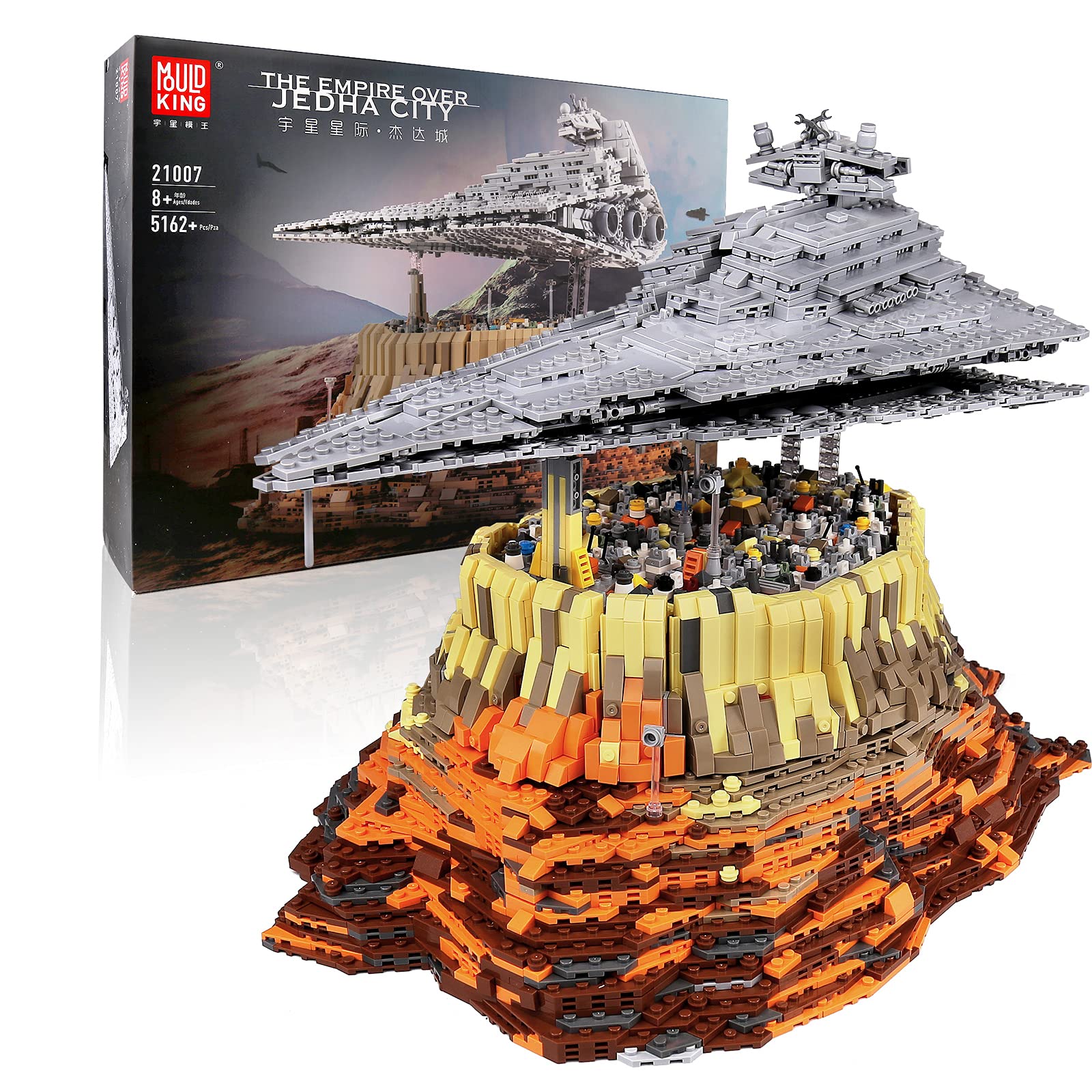 خرید از آمازون - Mold King 21007 Technology Star Destroyer مدل, 5162 Pieces Large UCS Super Star Destroyer MOC بست ساختمان بلوک های ساختمانی سازگار با Star Destroyer Empire of Jedda سن 8 به بالا