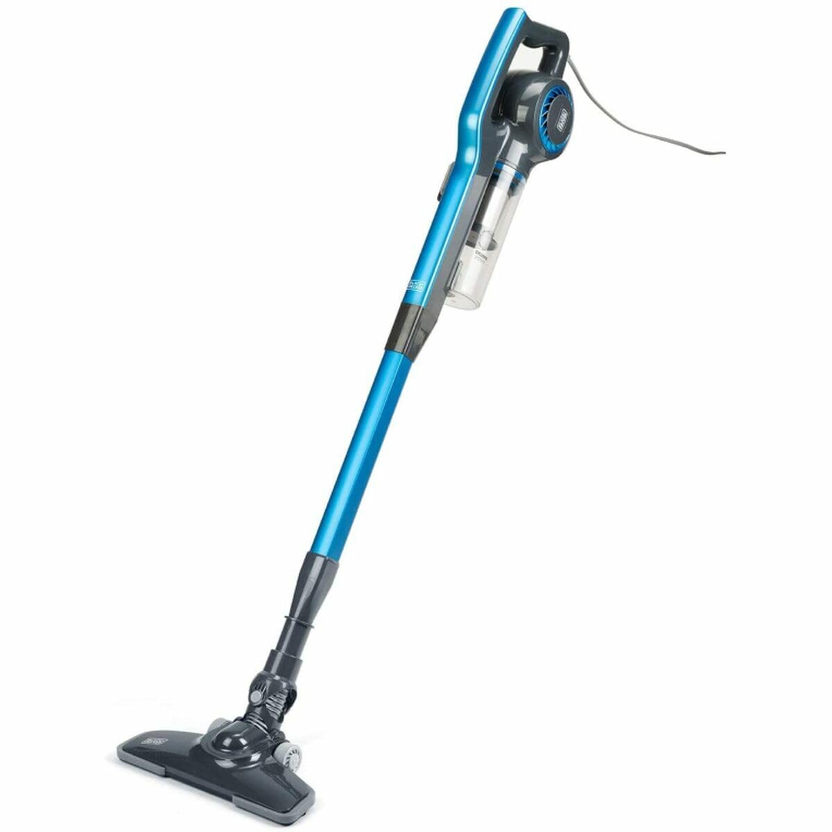جارو شارژی بلک اند دکر آمریکا 3 در 1 BLACK+DECKER | BXVMS600E | 600 وات | جاروبرقی دستی و چوبی | طول کابل 6 متر | جاروبرقی سیکلون بدون کیسه | فیلتر EPA | آبی