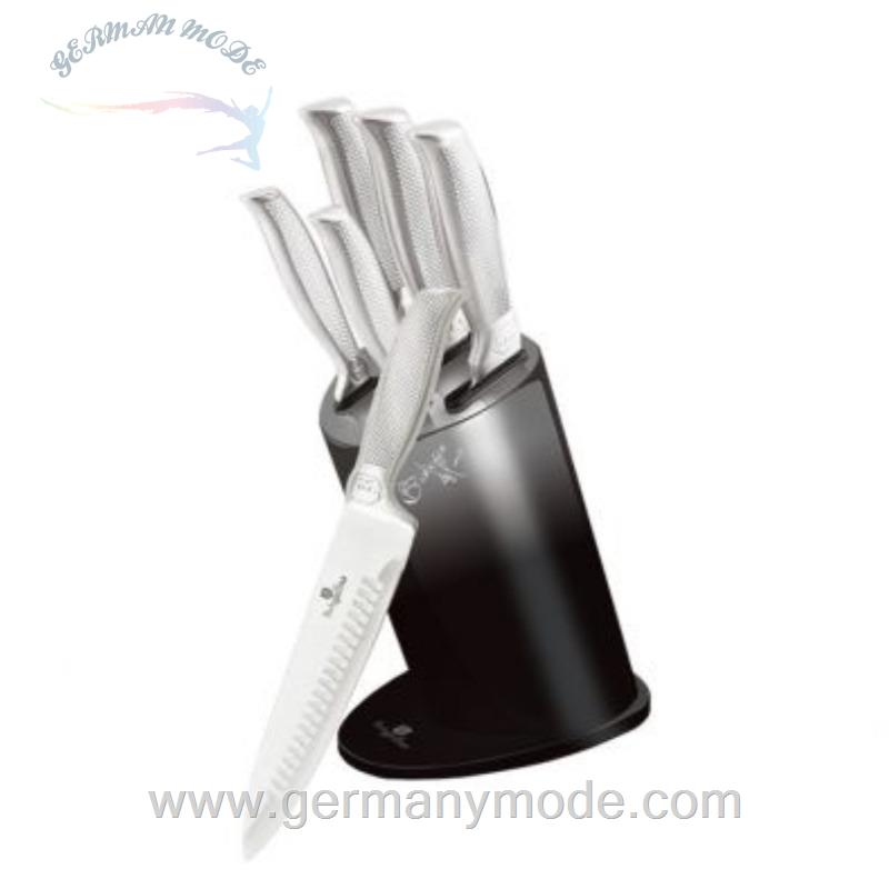ست چاقو آشپزخانه 6 پارچه برلینگر هاوس مجارستان BERLINGER HAUS 6-PIECE KNIFE SET BH/2283 GREY-SILVER COLLECTION