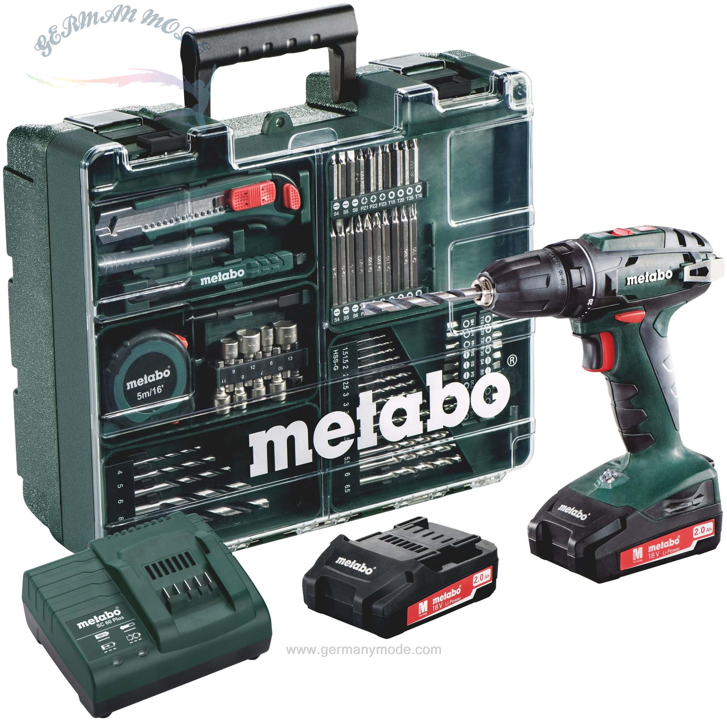 دریل پیچ گوشتی شارژی متابو مدل metabo BS 18
